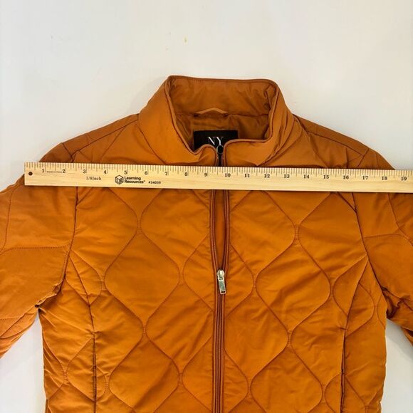 NY&C New York & Company Quilted Zip Jacket – Women’s Small – Burnt Orange - Picture 10 of 11